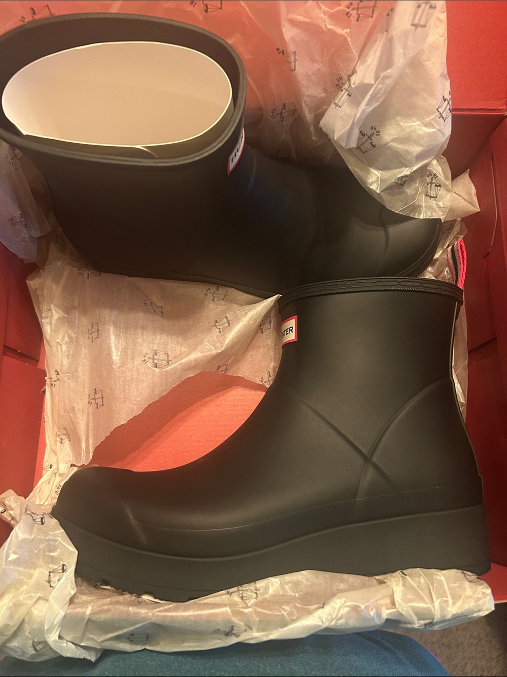 Hunter Black Short Women's Rain Boots